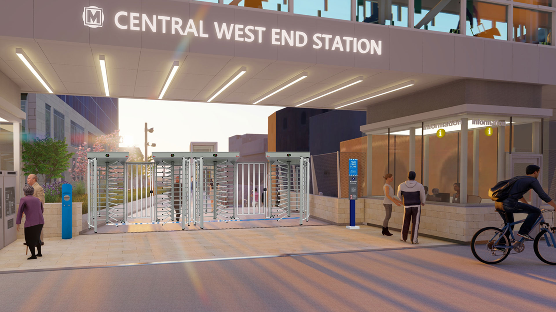 A rendering for the Central West End station.